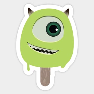 Popsicle Mike Green One Eyed Monster Sticker